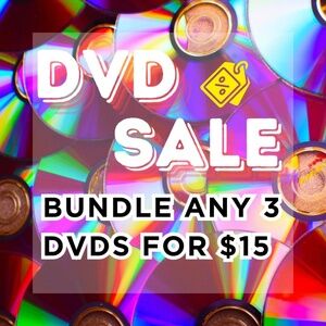 💿 Bundle any 3 DVDs for $15